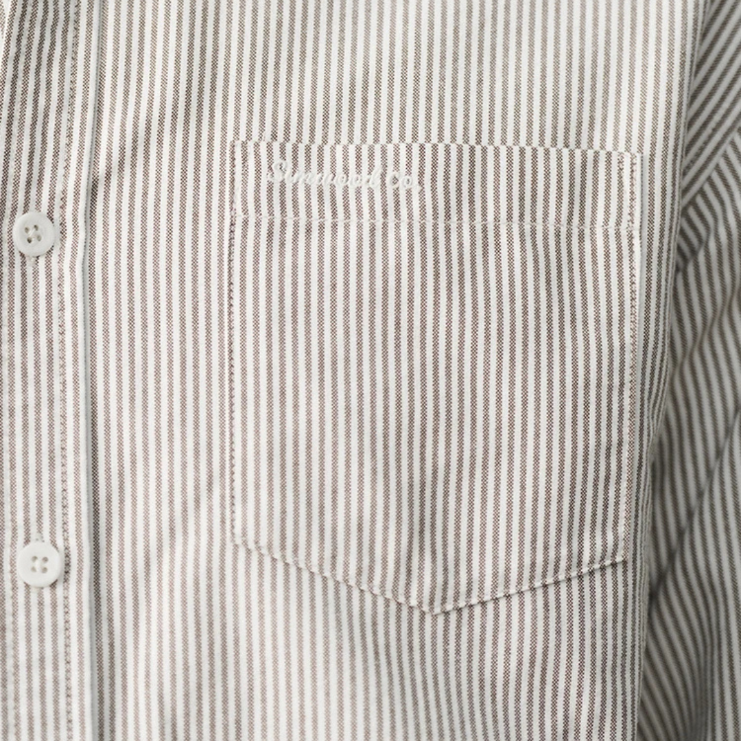 Camisa de Botões Masculina Básica - Striped 