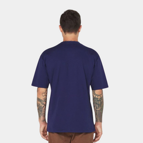 Camisa Básica Oversized Streetwear Masculina Azul 